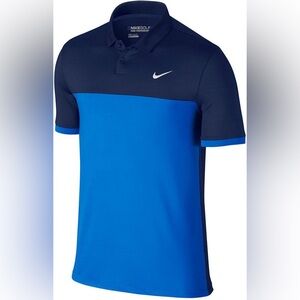 Nike Men's Polo Golf Shirt in Navy and Blue